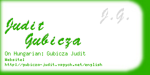 judit gubicza business card